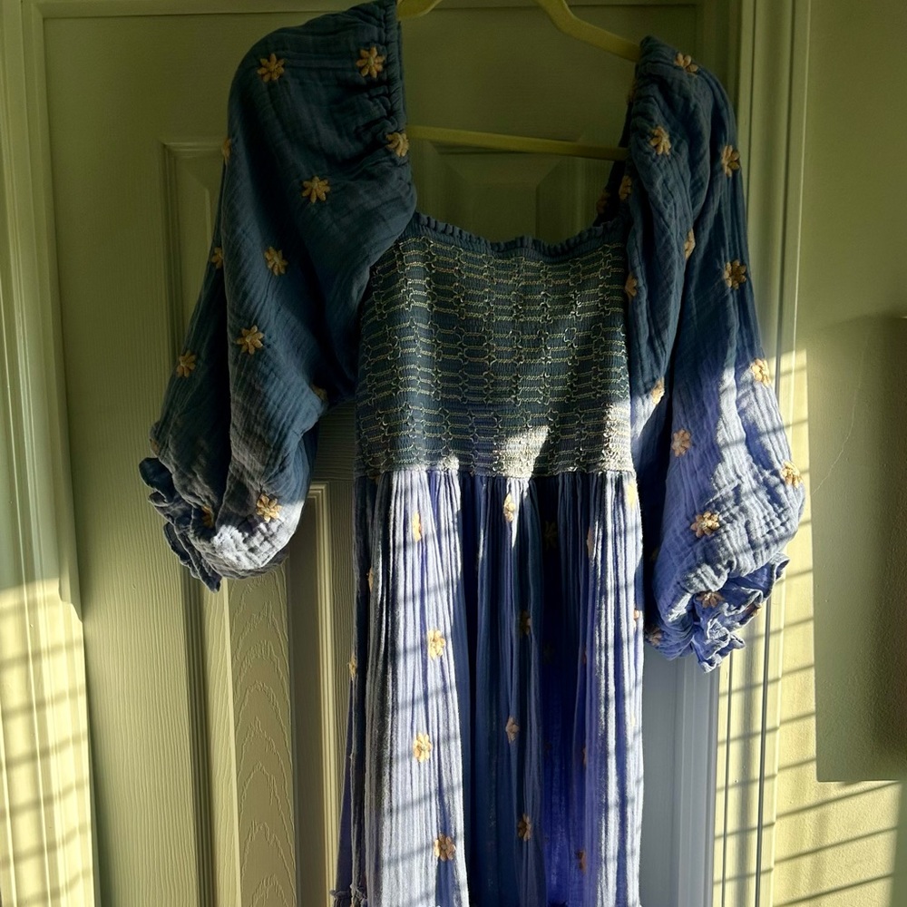 Free People Dahlia Embroidered Maxi Dress
